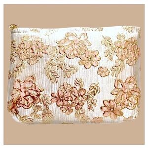 TORY BURCH COSMETIC CASE MAKEUP BAG BEAUTY POUCH ♻️